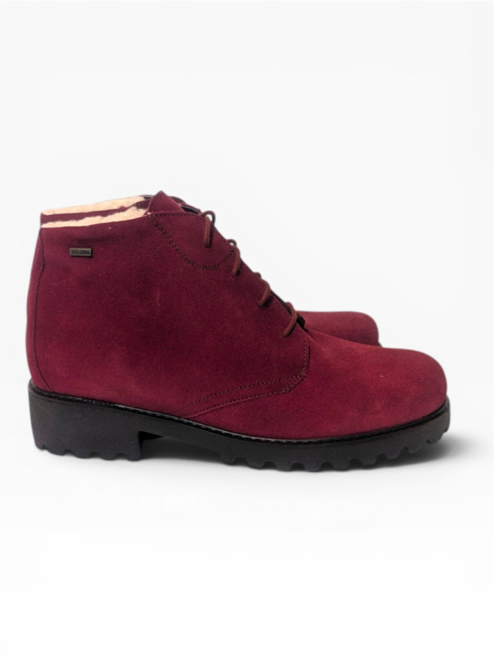 ara Riva Burgundy Suede Gore-Tex Ankle Boots Size 6.5